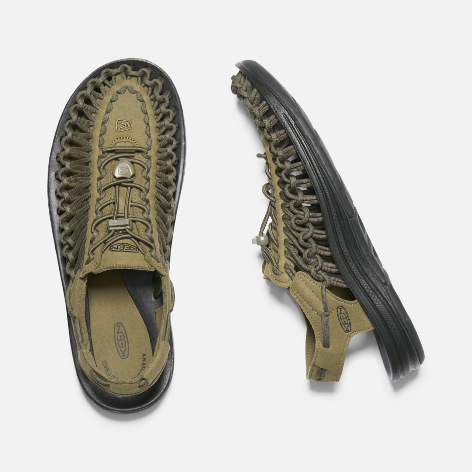 Keen Men's UNEEK Dark Olive-Black