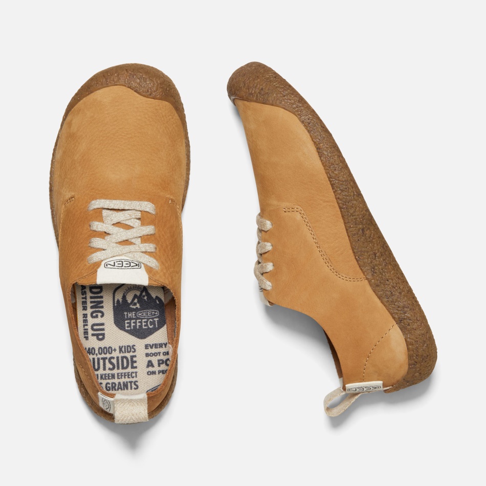 Women's Mosey Derby Leather Shoe Apple Cinnamon-Birch Keen