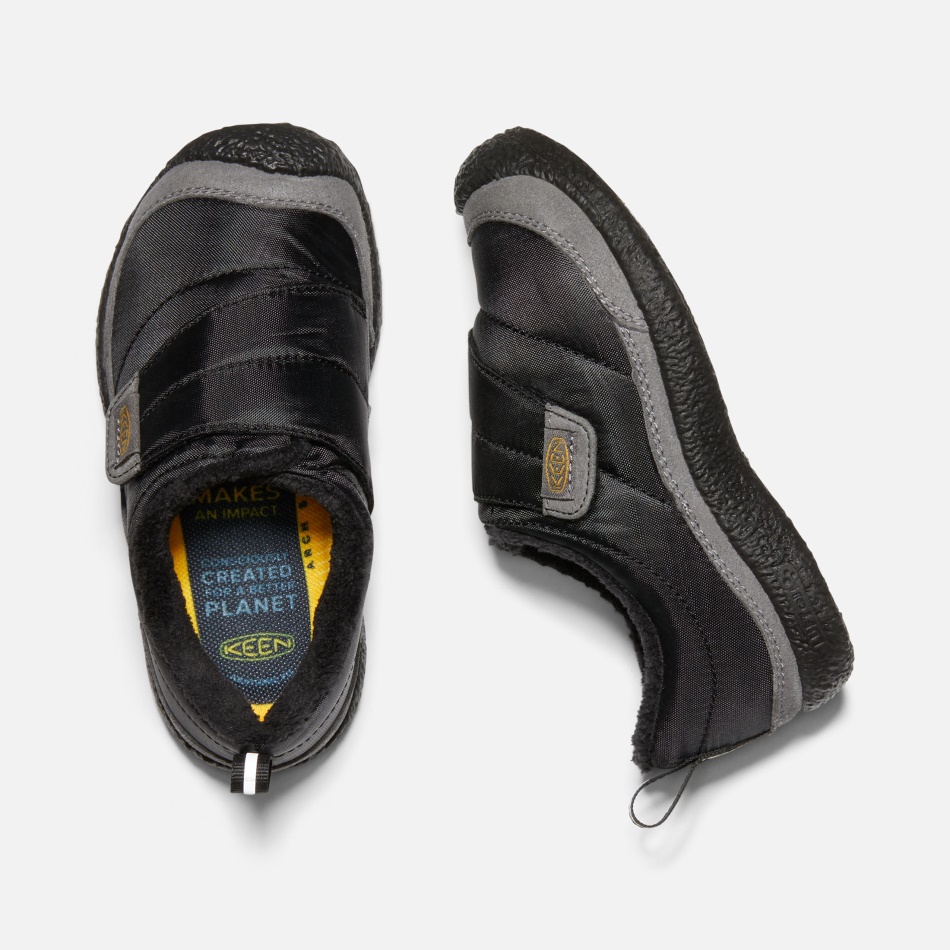 Younger Kids' Howser Wrap Black-Steel Grey Keen