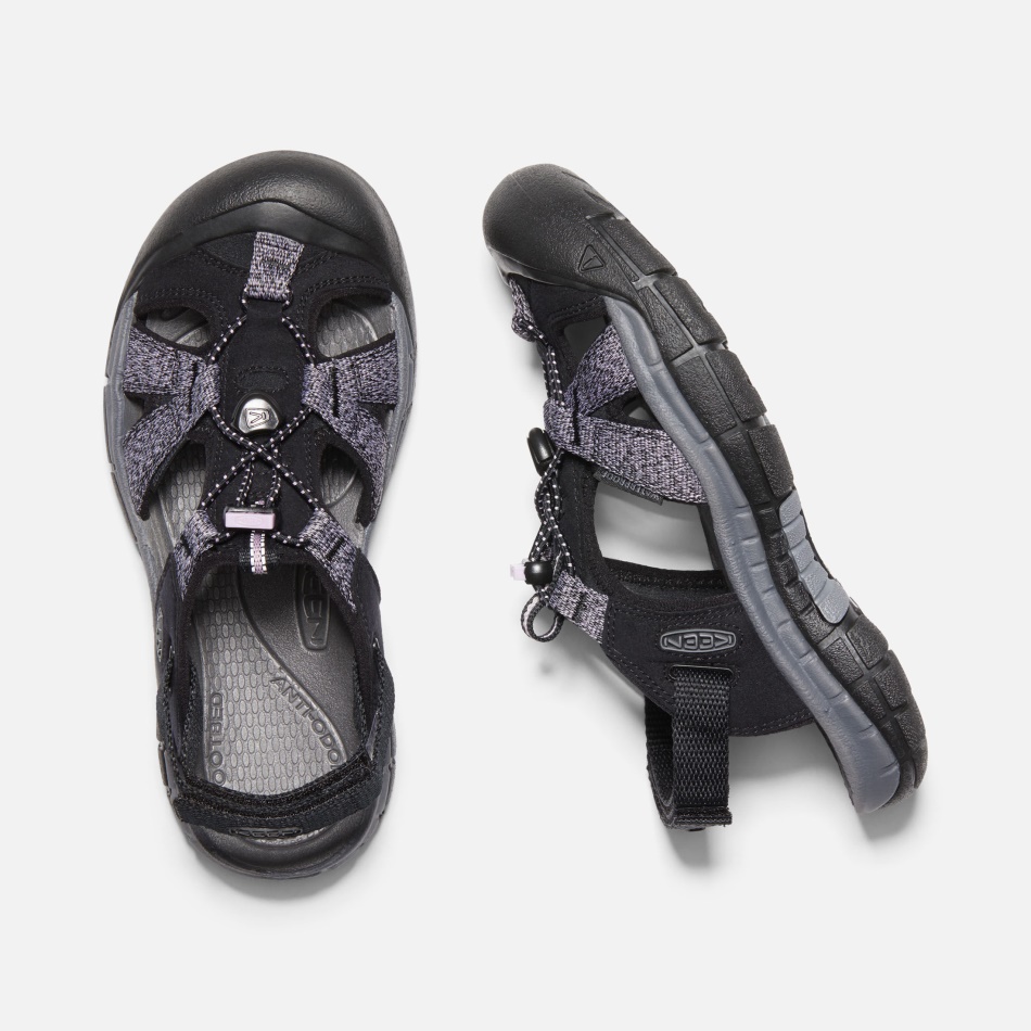 Women's Ravine H2 Sandals Black-Dawn Pink Keen