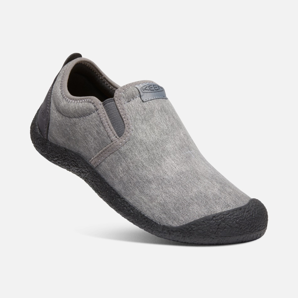 Steel Grey-Magnet Keen Men's Howser Canvas Slip-On