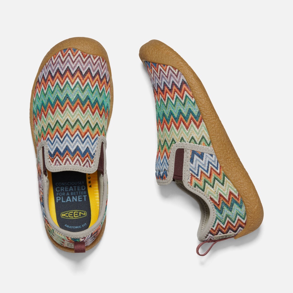 Keen Chevron-Plaza Taupe Women's Howser Canvas Slip-On