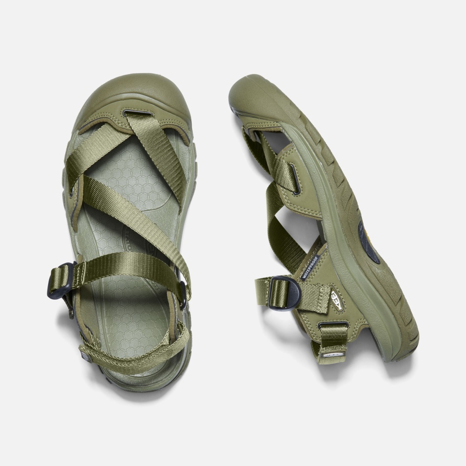 Keen Olive Drab-Black Women's Zerraport II Sandals