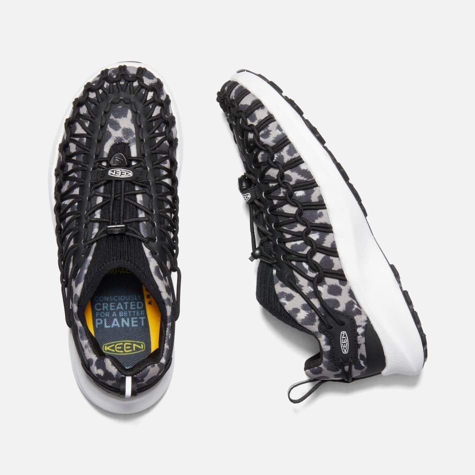 Animal Print-White Women's UNEEK SNK Trainers Keen