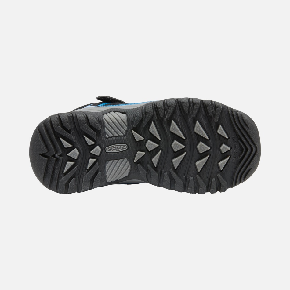 Mykonos Blue-Keen Yellow Keen Younger Kids' Targhee Sport Vent Hiking Shoes