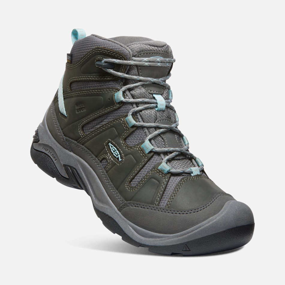Steel Grey-Cloud Blue Keen Women's Circadia Waterproof Boot
