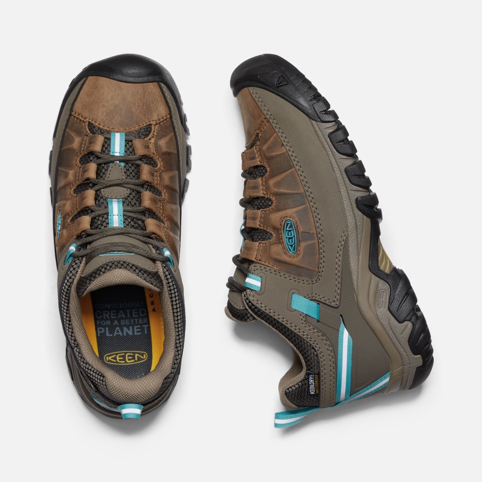 Toasted Coconut-Porcelain Keen Women's Targhee III Waterproof Hiking Shoes