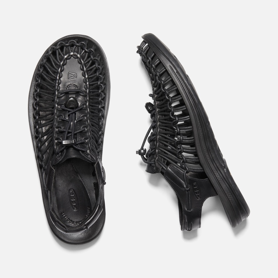 Black Men's UNEEK Premium Leather Keen