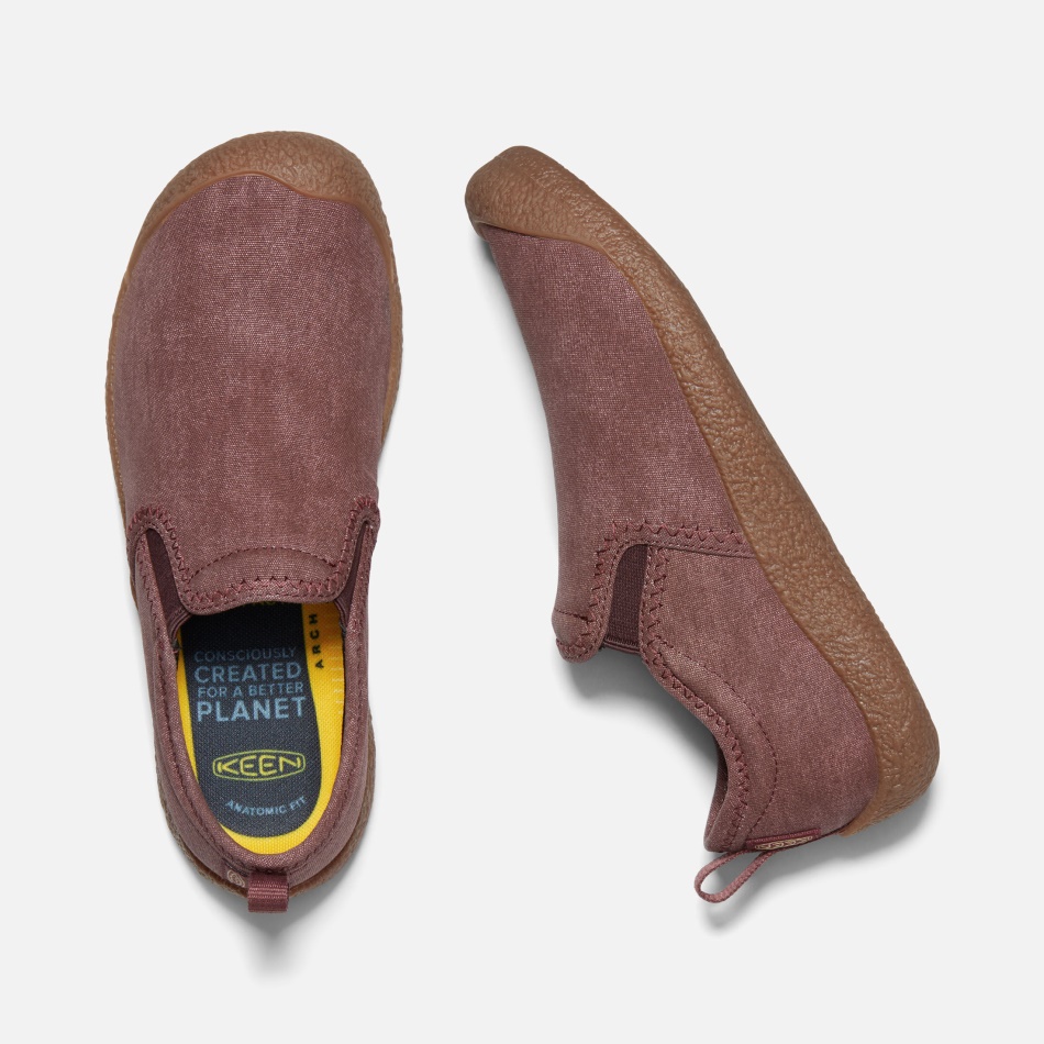 Women's Howser Canvas Slip-On Keen Andorra-Brown