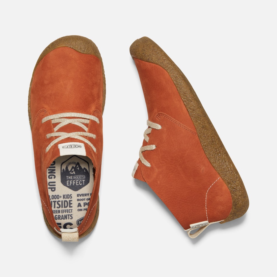 Keen Men's Mosey Leather Chukka Potters Clay-Birch