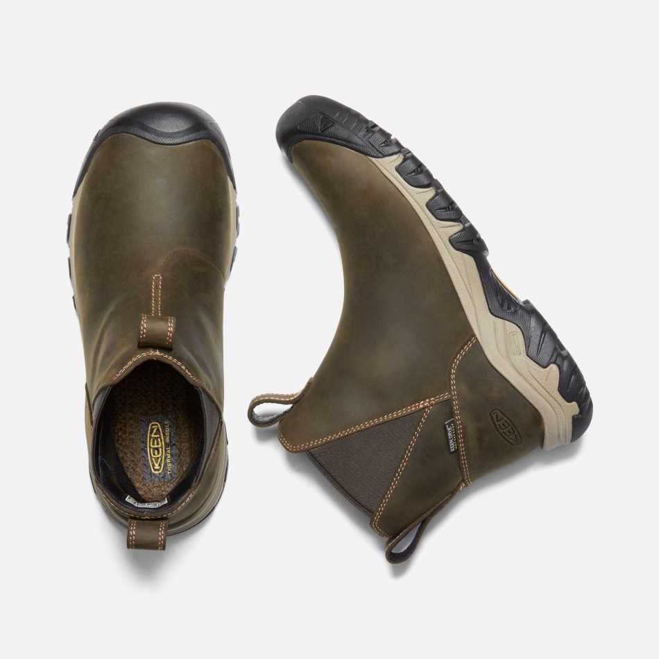 Keen Women's Greta Waterproof Chelsea Olive-Timberwolf