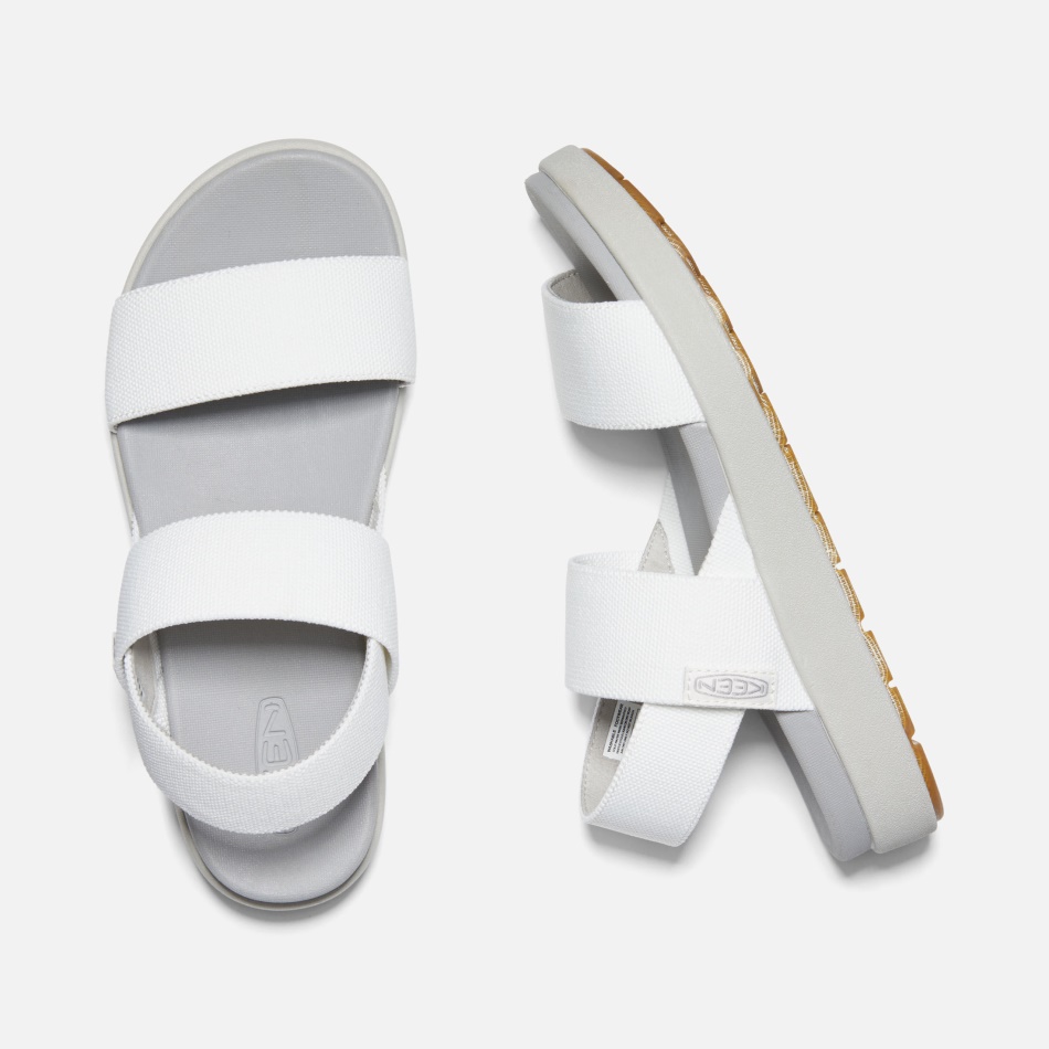 White-Vapor Keen Women's Elle Backstrap Casual Sandals