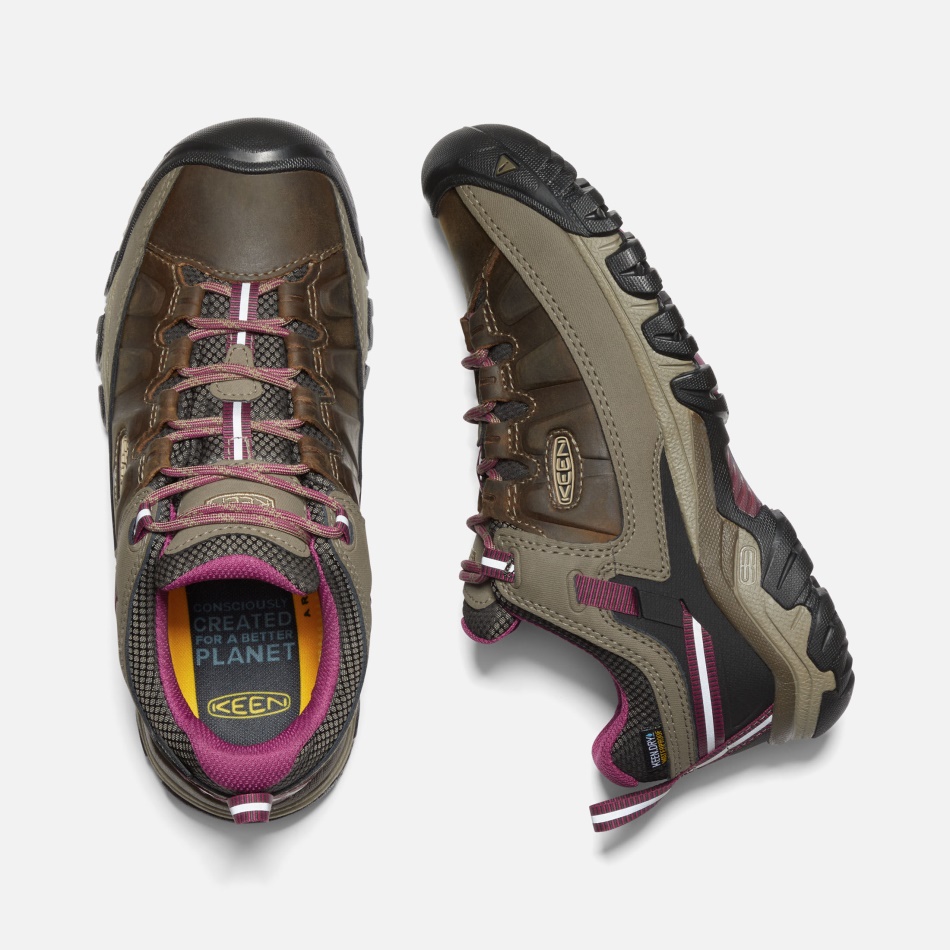 Keen Women's Targhee III Waterproof Hiking Shoes Weiss-Boysenberry