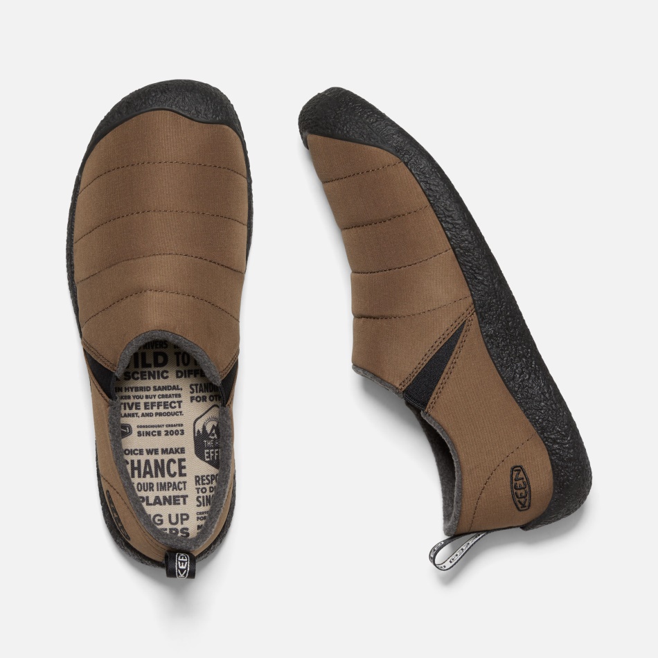 Dark Earth-Black Men's Howser II Slipper Keen